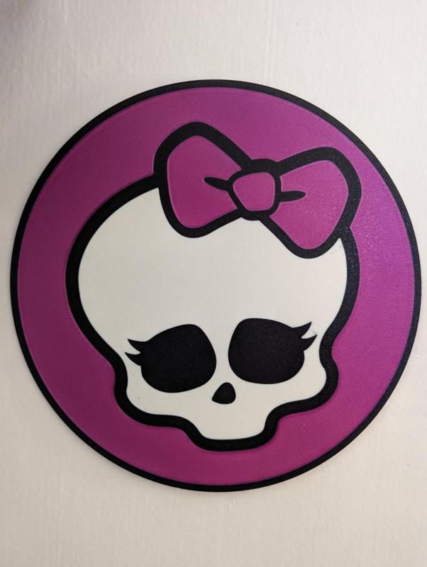 Monster High Skullette Bordered Wall Plaque Flat