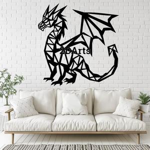 Low Poly Dragon 2D Wall Art/Window Art - Digital STL & SVG File