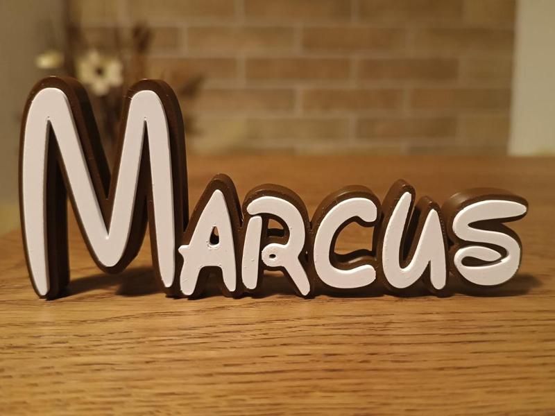 Disney Name Sign Marcus Kid Room Wall Decor Tag 
