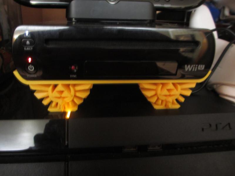 Nintendo Wii U Horizontal Stand W/ Zelda Hyrule Crest