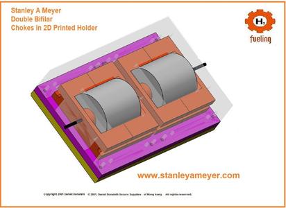 PRINT ME Stanley Meyer Stan Double Coil holder Choke 8xa 9xa