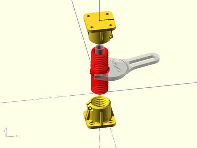 Customizable Jack Screw to adjust height of Corners on MPCNC