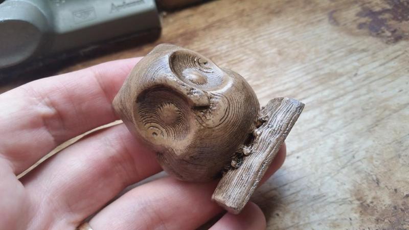 Cute Pudgy Owl Fridge Magnet - Remixed from BudgiesAreCool's model.