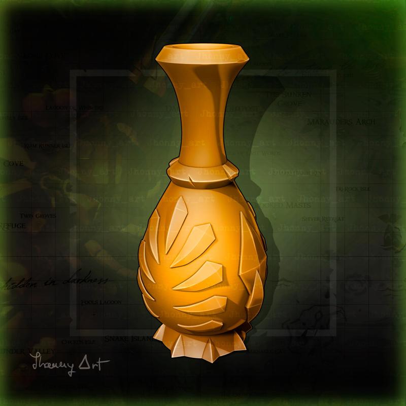 ORNATE CARAFE ARTEFACT SEA OF THIEVES