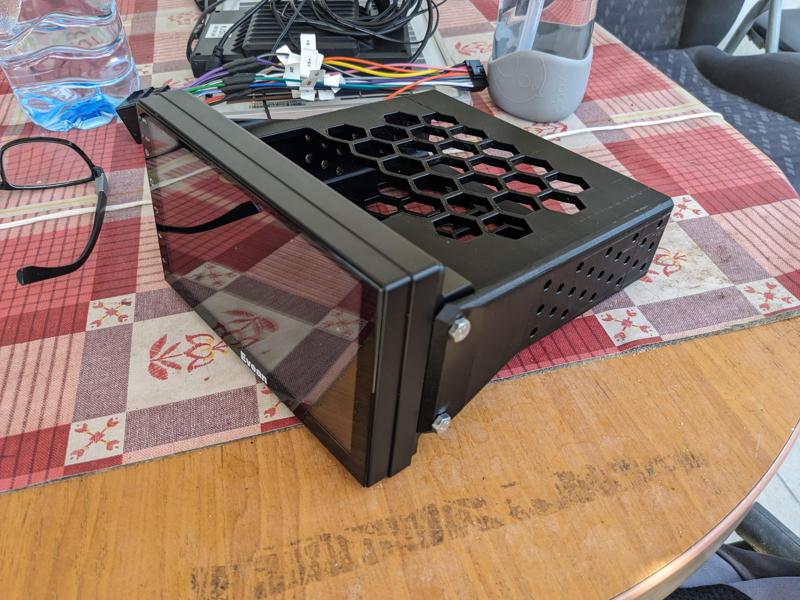 1 DIN to 2 DIN converter for flat radios