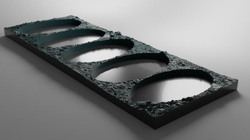 60x35mm movement tray tabletop stoney forest design