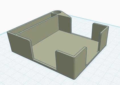 Sticky note holder with more stencil slots