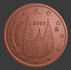 Spain, 5 EURO Cent, Face Side