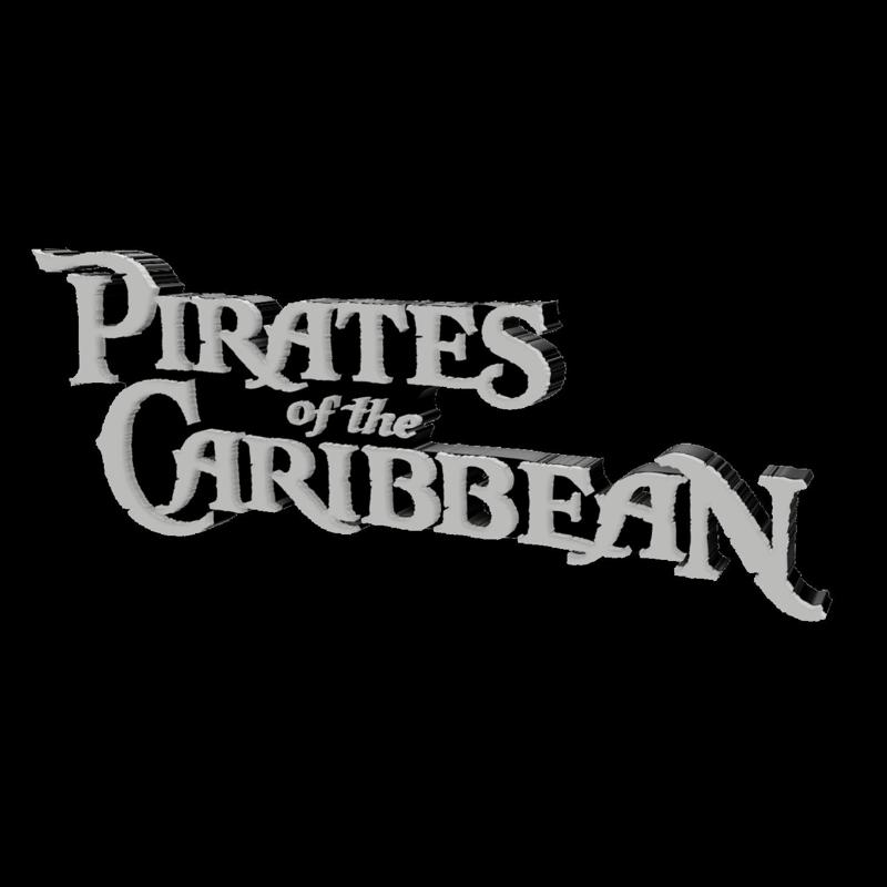 3D MULTICOLOR LOGO/SIGN - Pirates of the Caribbean