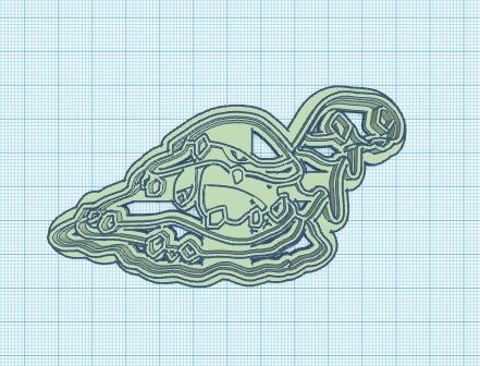 Pokemon: Alolan Muk Cookie Cutter