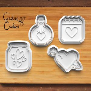 Valentine's Day Cookie Cutter set 0261