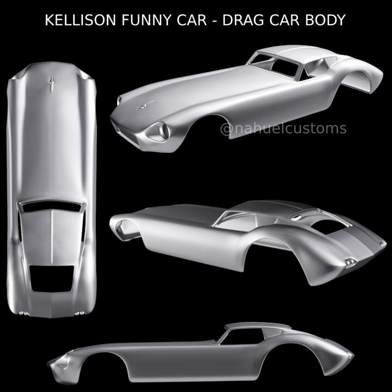 KELLISON FUNNY CAR - DRAG CAR BODY