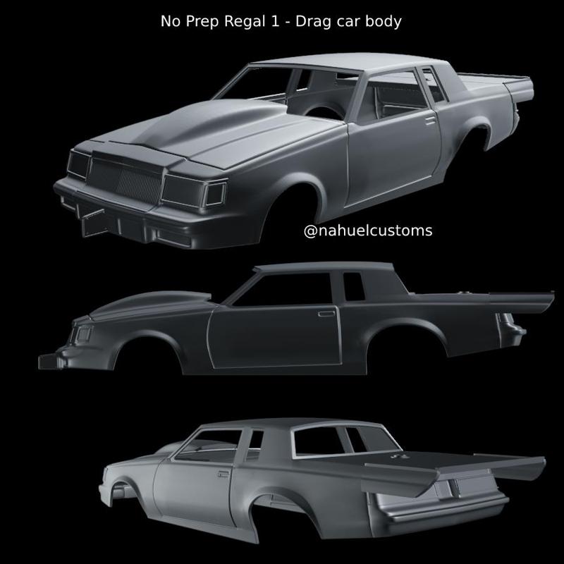 No Prep Regal 1 - Drag car body