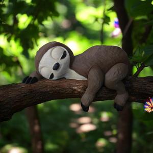 Sleeping Sloth On A Shelf
