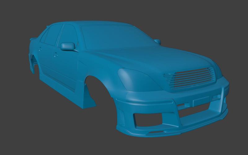 RC BODY 2004 CELSIOR LS430 TOYOTA 1/10 3D PRINT STL