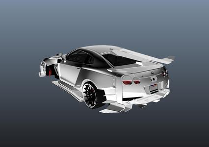 RC BODY R35 WIDEBODY 3D Build