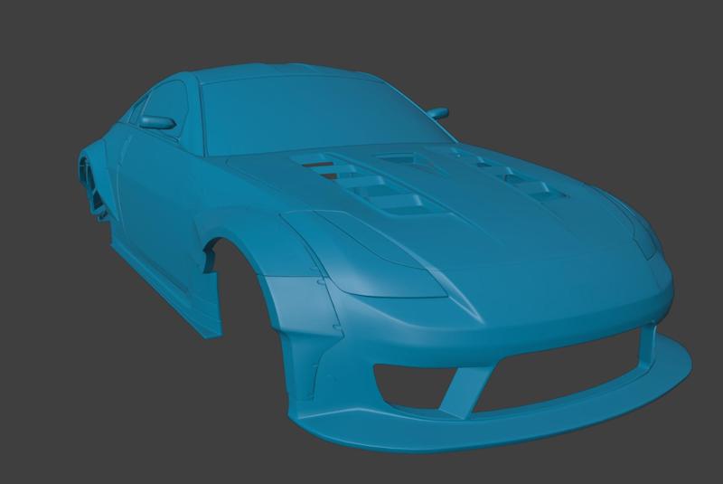 RC BODY 2005 350Z Z33 NISSAN 1/10 3D PRINT STL