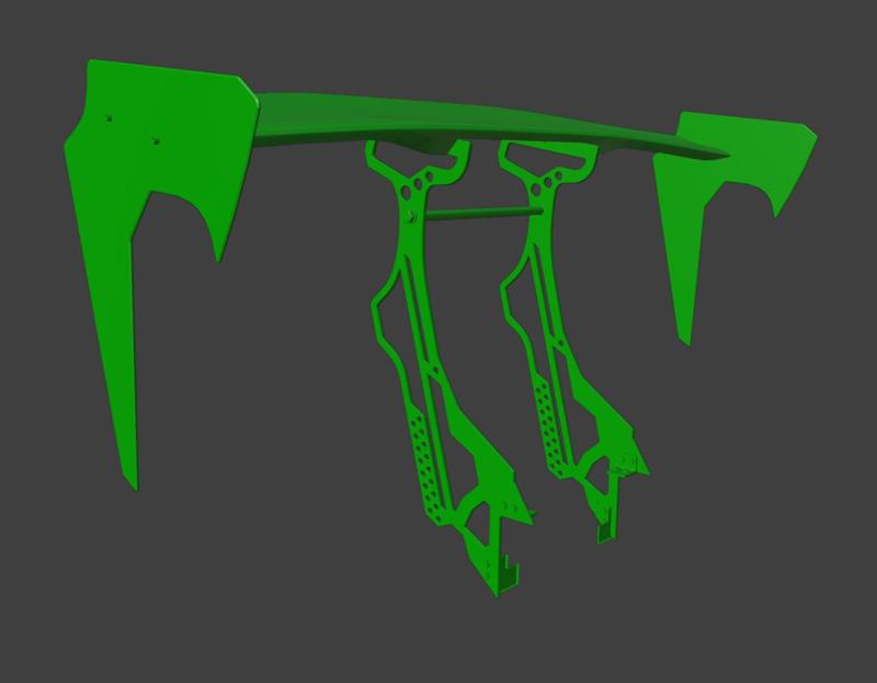 Spoiler 070 Wing For RC CARS Universal 3D PRINT STL