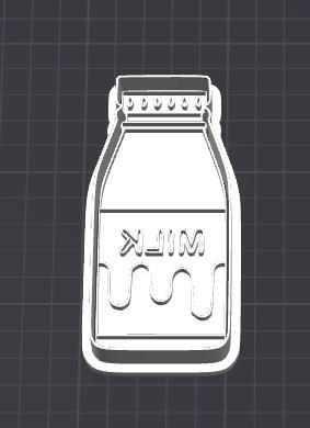 Milk Bottle Cookie Cutter and Stamp