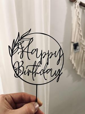 Cakes / Cake Topper - Happy Birthday