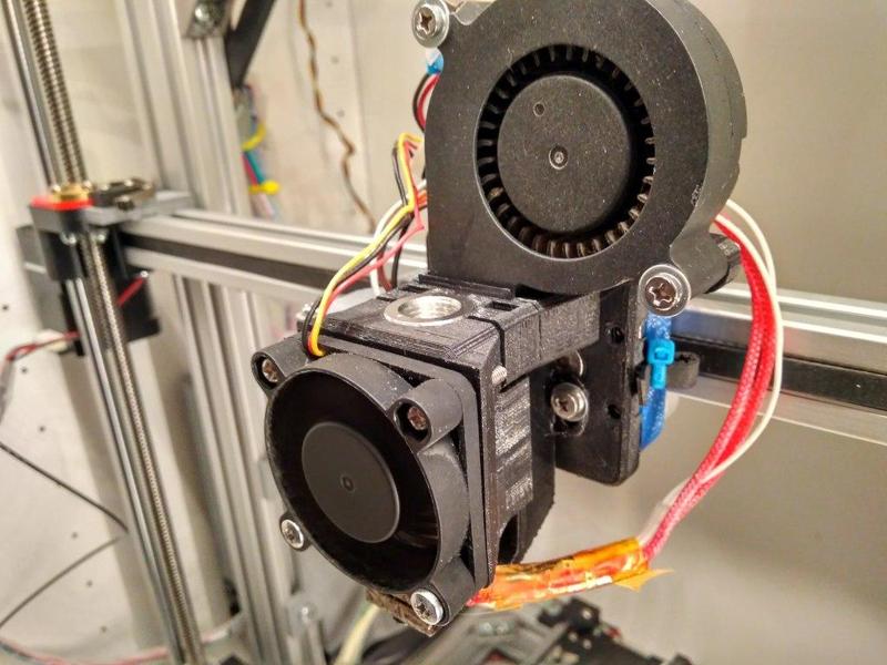 E3D-V6 Bowden Carriage Mount for 2020 V-slot X-Axis