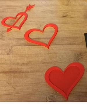 Romantic Heart Pierced by Cupid's Arrow