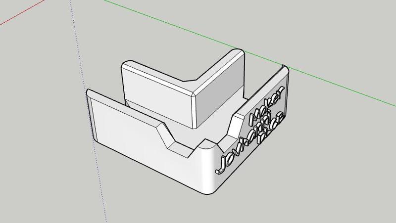 📐 Corner piece (L) for furniture 15mm (STL file)