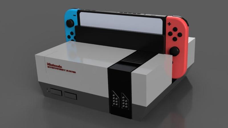 NES-inspired Nintendo Switch Housing Holds 15 Games