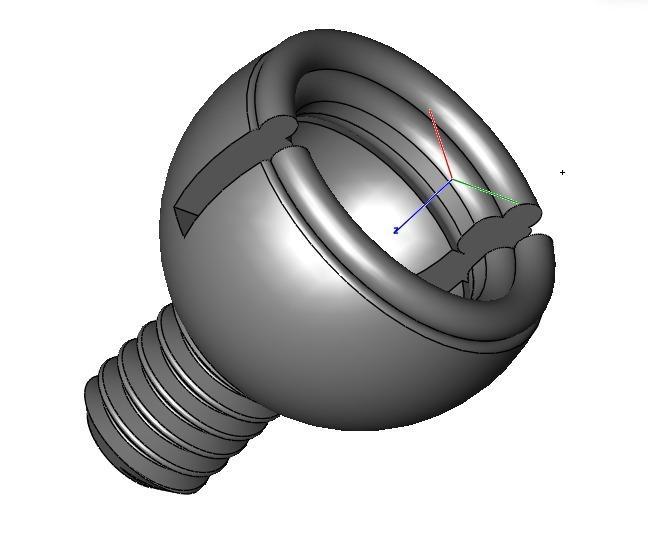 Canopy Pin rear SOXOS Heli Professional