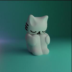 CAT MODEL, CUTE DECORATION 3D MODEL