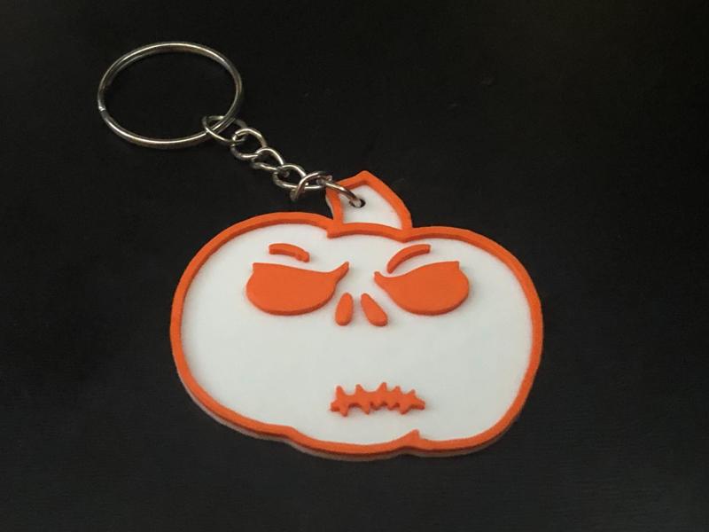 Jack-o-keychain - Cranky Scowl