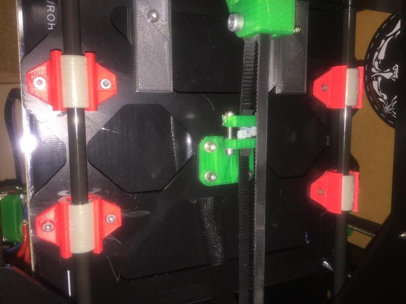 Twisted bearing holder for various printer