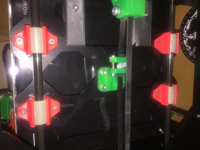 Twisted bearing holder for various printer