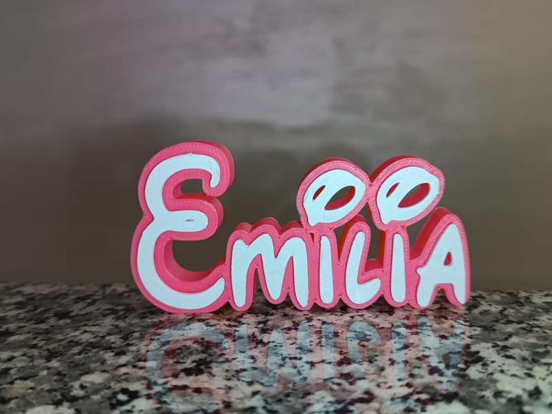 Emilia Disney Name Sign Decorated Room child Birth