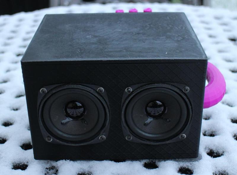 Stereo Speaker Box (3" FRS 8 Visaton and similar)