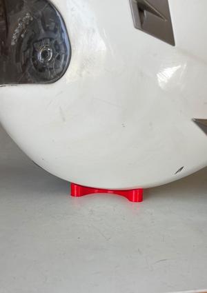 Motorcycle helmet holder