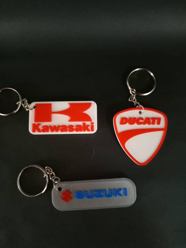 pack of key rings motorcycle brands