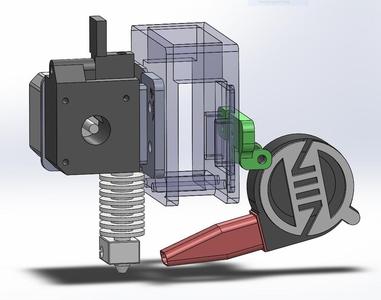 Cooling Fan Mount for LPA Modular X Carriage