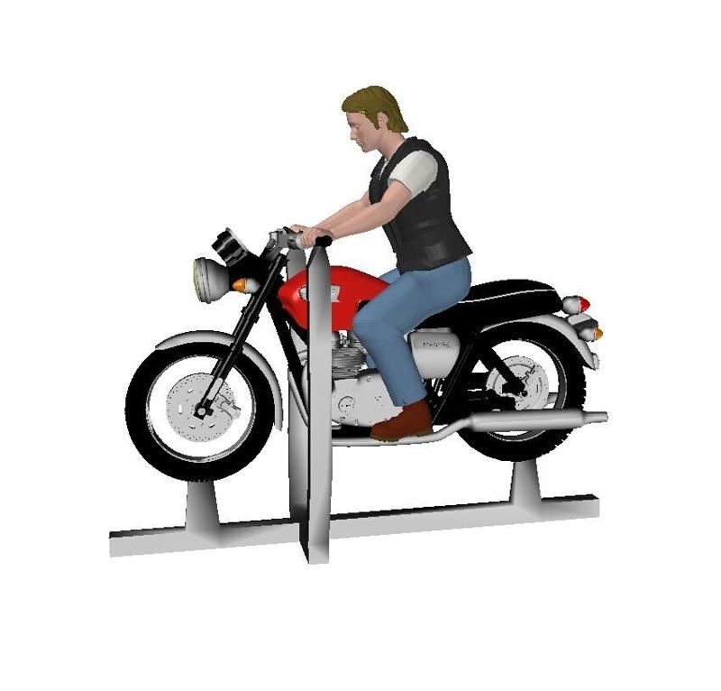 FG20 - Rockers on Motorcycles (OO scale) 1:76