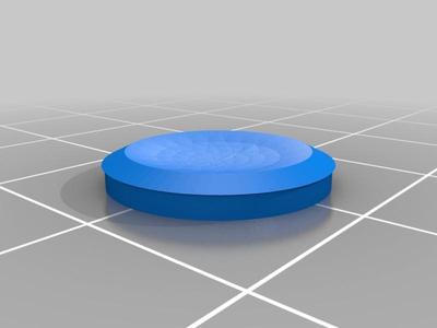 Saxophone key button inlay