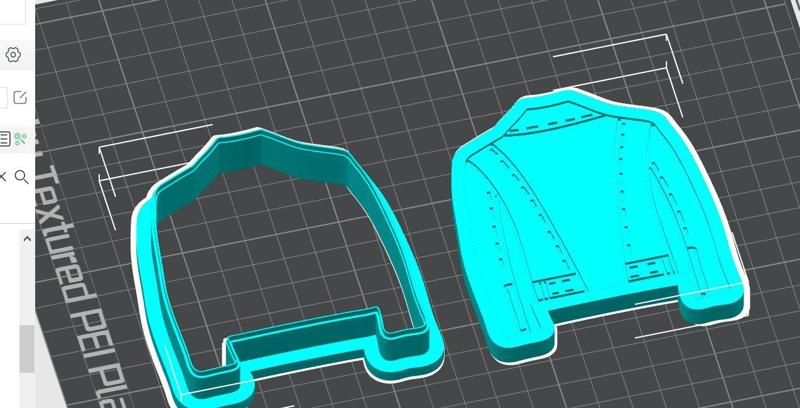 Denim Jacket Cookie Cutter and Debosser