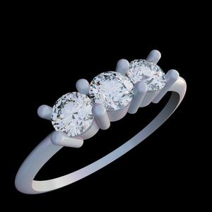 Ring 3 Stones Single