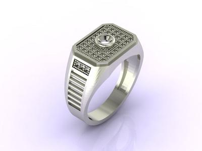 Gents Ring - Mens Ring STL READY FILES  Jewelry Rings For Men