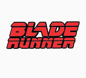 BLADE RUNNER V1 Logo Display by MANIACMANCAVE3D