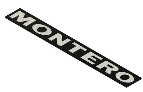 MONTERO" tailgate badge - "MONTERO" tailgate badge