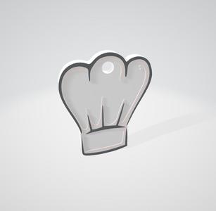 Keychain - chef's hat