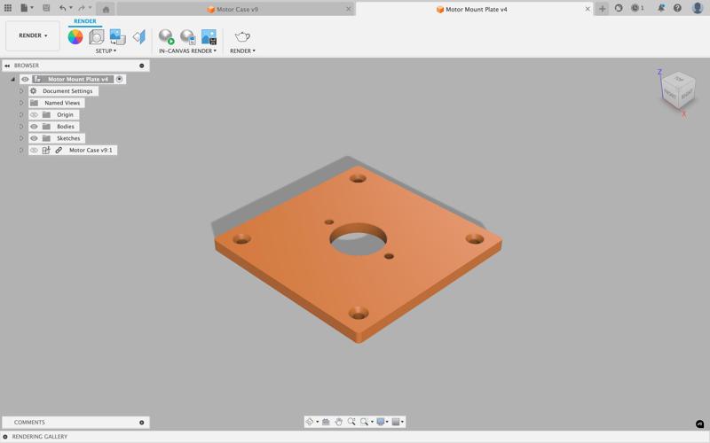 Mounting Plate for DC-3420 Motor