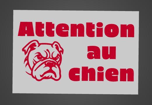 plate caution dog BullDog