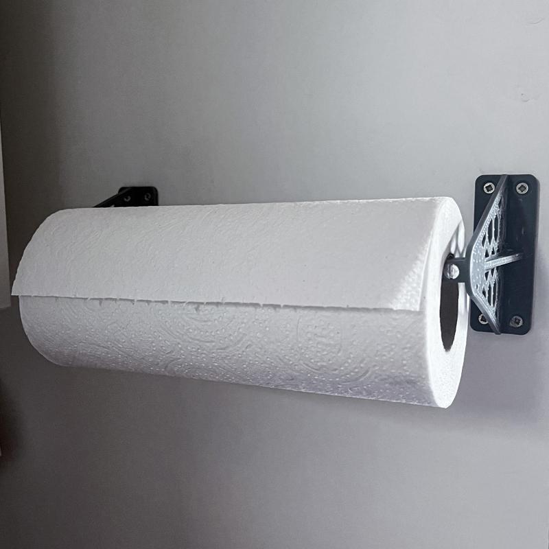 Wall-mounted paper towel holder