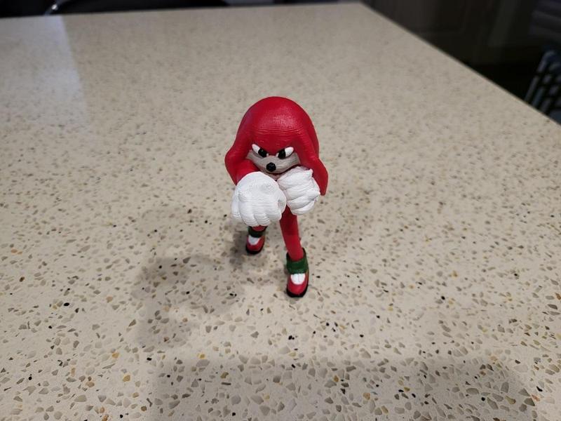 Inspired by Knuckles the Echidna from Sonic the Hedgehog